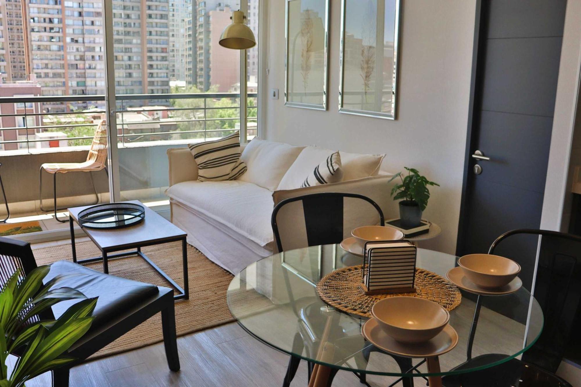 Apartamento Hom 2d2b 3pax Cerca Del Metro Santa Lucia Sr409 Santiago