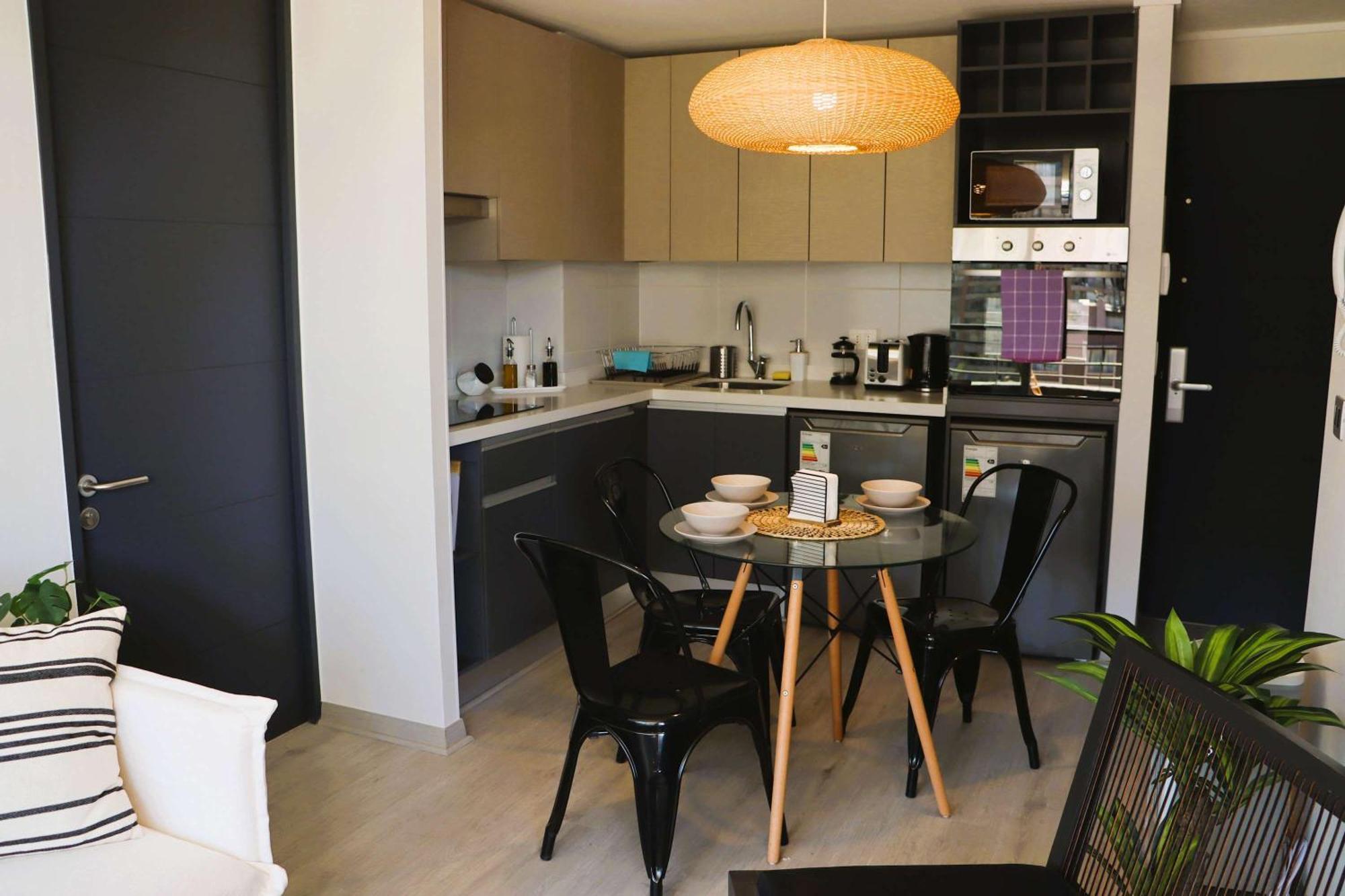 Apartamento Hom 2d2b 3pax Cerca Del Metro Santa Lucia Sr409 Santiago
